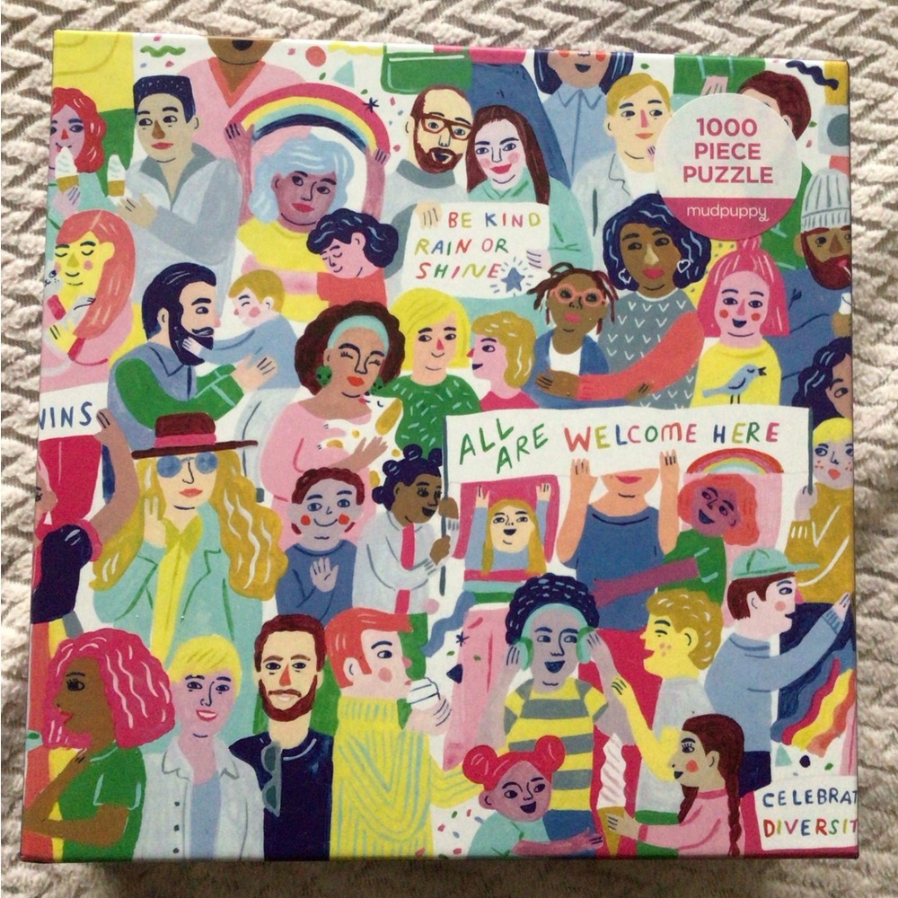 Mudpuppy 1000 Piece Puzzle - Celebrate Diversity All are Welcome Here